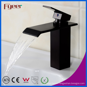 Black Orb Waterfall Basin Faucet Bathroom Water Tap Mixer (Q3003B)